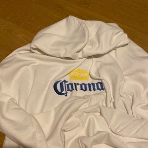 Custom oversized Corona beer hoodie